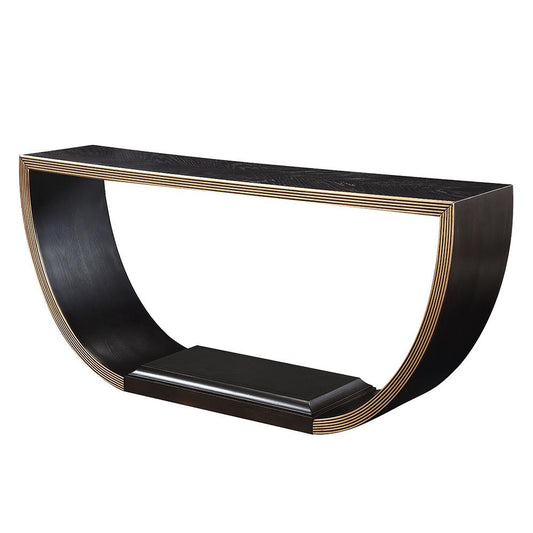 ACME Furniture - Maceo Console Table - Black & Gold Finish - AC01924 veiw 2