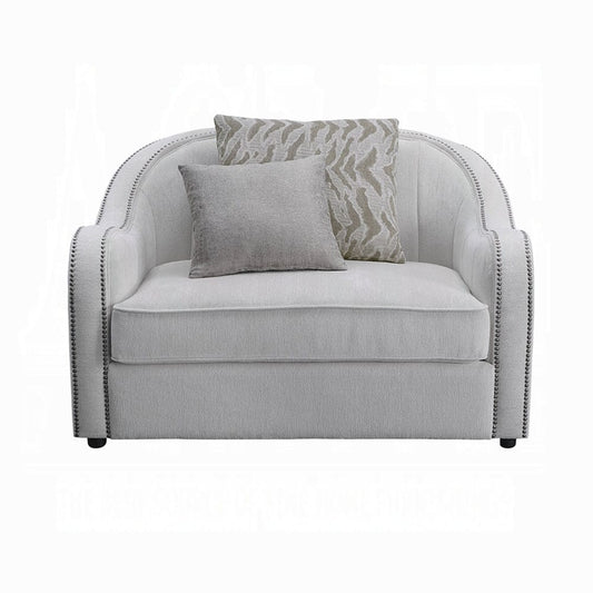ACME Furniture - Mahler Chair w/2 Pillows - Beige Linen - LV00580 view 2