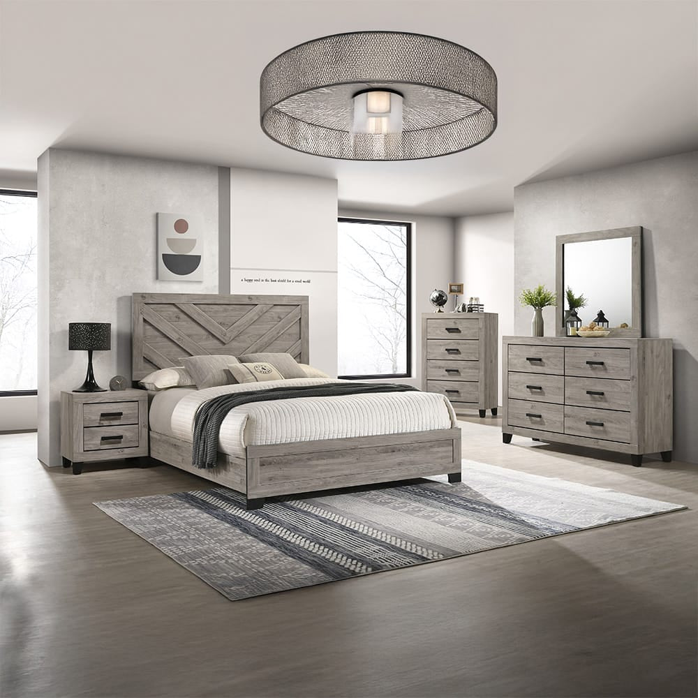 ACME Furniture - Mari - Queen Bed - Light Gray - BD04142Q view 6