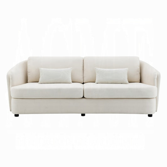 ACME Furniture - Mariko Sofa w/2 Pillows - Ivory Fabric - LV02770 veiw 2