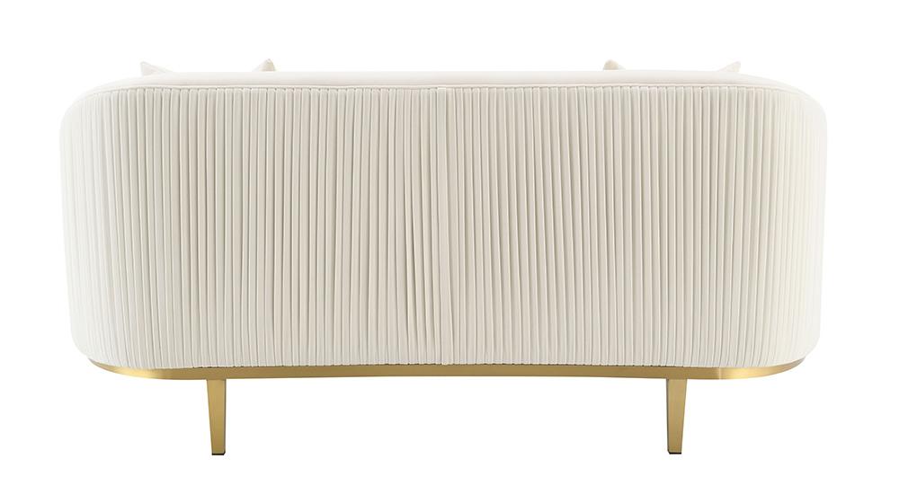 ACME Furniture - Martina Loveseat w/2 Pillows - Ivory Fabric - LV03851 veiw 4