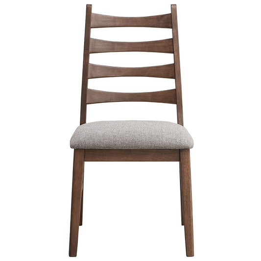 ACME Furniture - Mayah - Side Chair (Set of 2) - Gray Linen & Walnut - DN04171 view 2