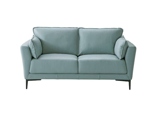 ACME Furniture - Mesut Loveseat - Light Blue Top Grain Leather & Black - LV02388 veiw 2