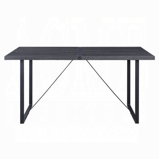 ACME Furniture - Nakula Dining Table - Gray Oak & Black - DN00447 veiw 2