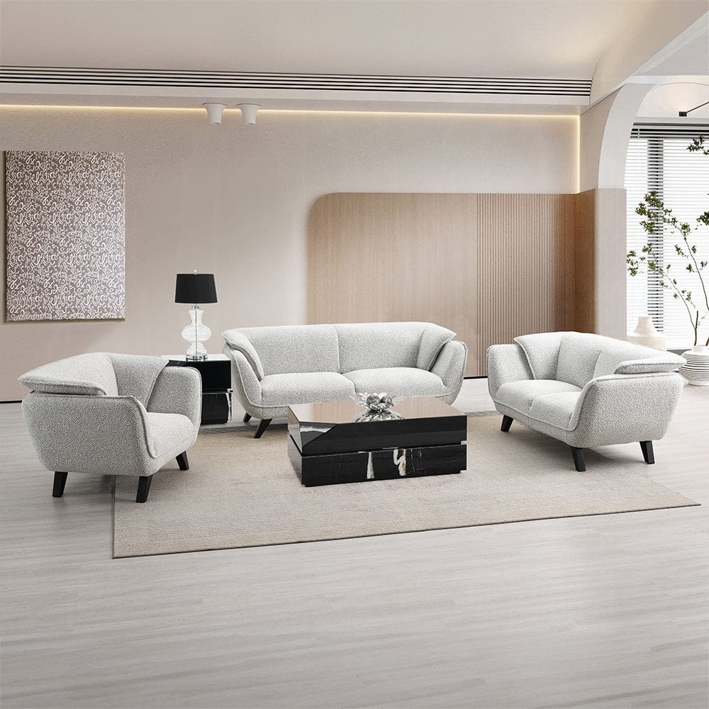ACME Furniture - Nayeli Loveseat - Light Gray Boucle - LV04201 view 6