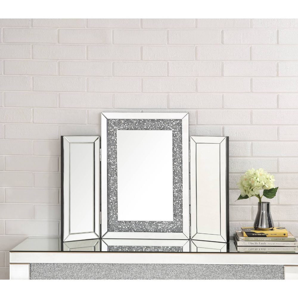 ACME Furniture - Noralie - Accent Mirror - Mirrored & Faux Diamonds - 97731 view 3