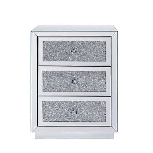 ACME Furniture - Noralie - Accent Table - Mirrored & Faux Diamonds - 97580 view 2