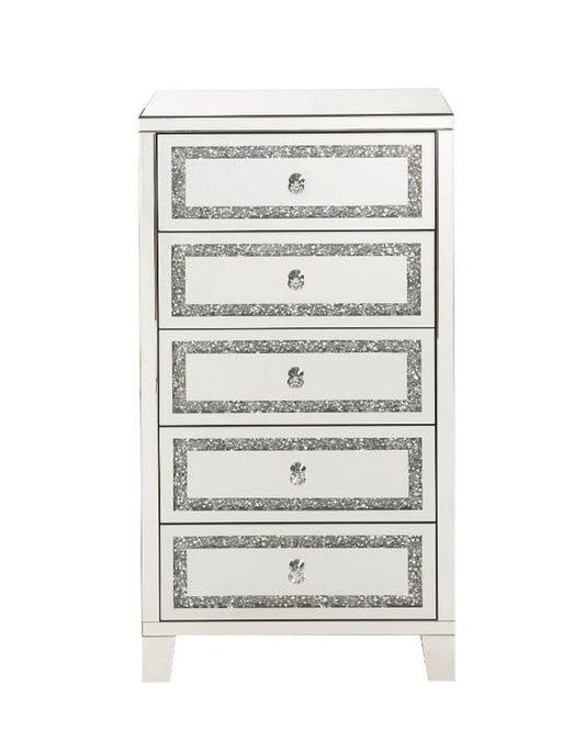 ACME Furniture - Noralie - Cabinet - Mirrored & Faux Diamonds - 97945 view 2