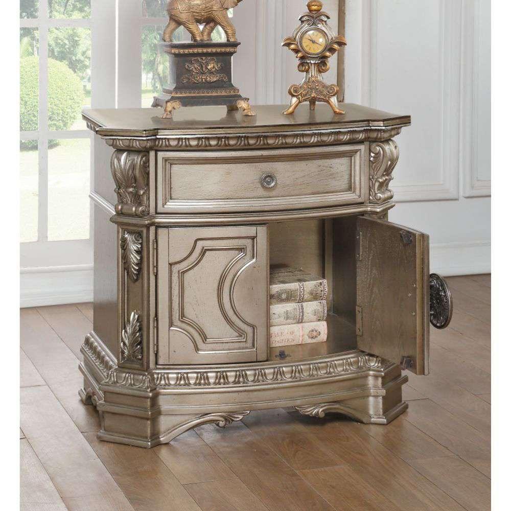 ACME Furniture - Northville Nightstand w/Wooden Top - 26935 veiw 2