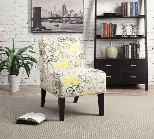 ACME Furniture - Ollano - Accent Chair - Pattern Fabric (Bike) - 59438 view 2