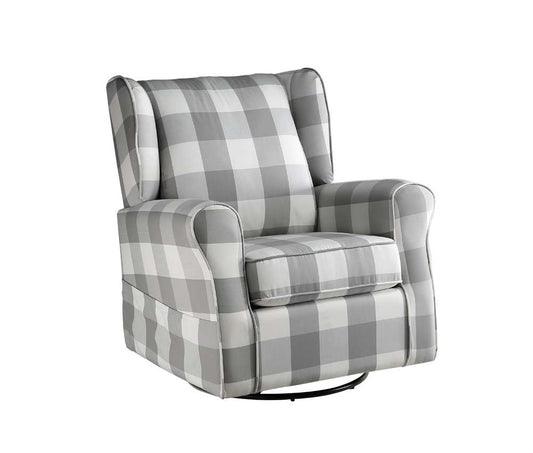ACME Furniture - Patli Swivel Chair w/Glider - Gray - LV00922 veiw 2