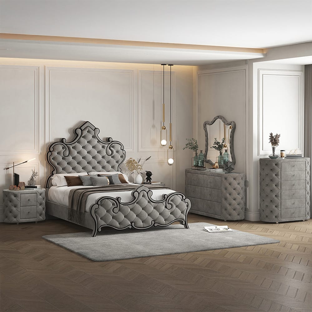 ACME Furniture - Perine - Chest - Gray Velvet - BD01066 view 7