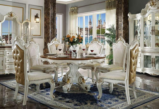 ACME Furniture - Picardy Dining Table w/Single Pedestal - 63470 view 2