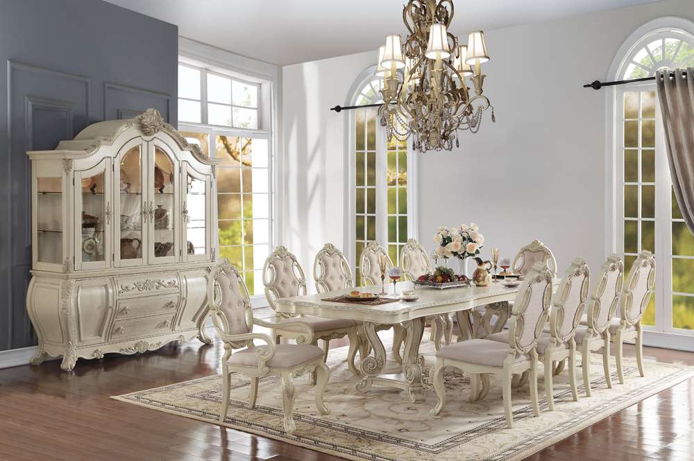 ACME Furniture - Ragenardus Dining Table w/Double Pedestal - 61280 view 3