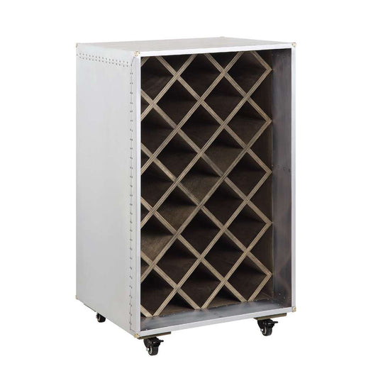 ACME Furniture - Raini Wine Cabinet - Aluminum - AC01995 veiw 2