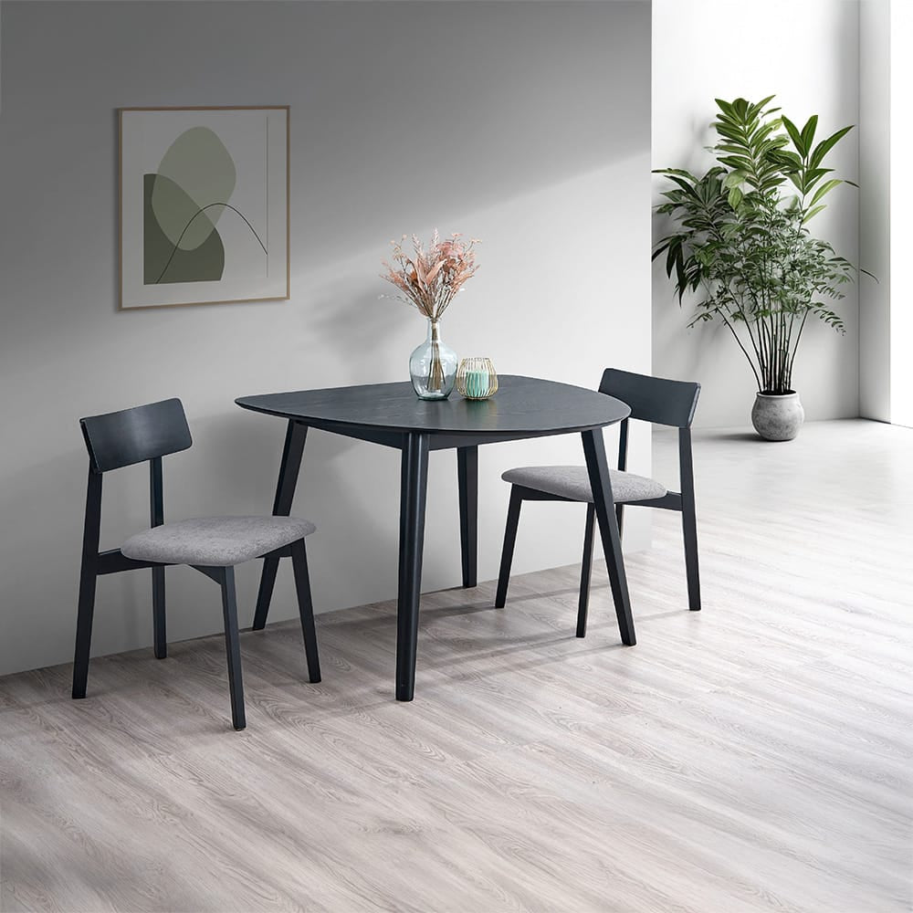 ACME Furniture - Real - Side Chair (Set of 2) - Gray Linen & Black - DN04186 view 6