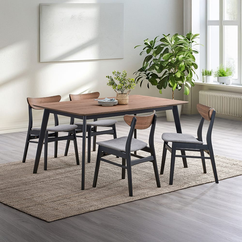 ACME Furniture - Rebi - Dining Table - Walnut & Black - DN04180 view 5