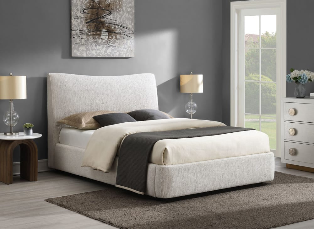 ACME Furniture - Renee - EK Bed - Aperol Beige Chenille - BD05461EK view 5