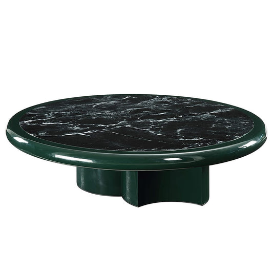 ACME Furniture - Ronald - Coffee Table - Marble Pattern Top, Dark Green & Brown High Gloss - LV03895 view 2