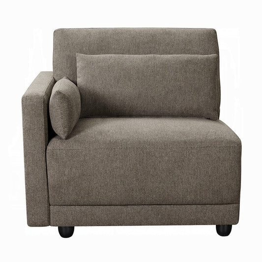 ACME Furniture - Rylie Modular - LF Chair w/3 Pillows - Brown Linen - LV03150 view 2