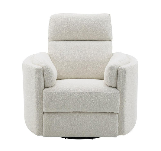 ACME Furniture - Sagen Glider Recliner w/Swivel - Beige Boucle - LV02733 veiw 4