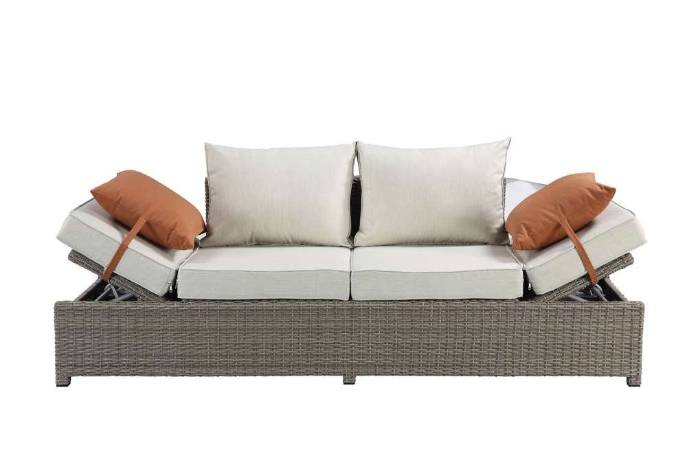 ACME Furniture - Salena Patio Sofa & Ottoman w/2 Pillows - 45015 veiw 3