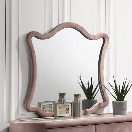 ACME Furniture - Salonia Mirror - Pink Velvet - BD01185 view 2