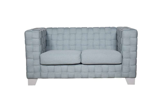 ACME Furniture - Saree Loveseat - Light Teal Chenille & White - LV02347 view 2
