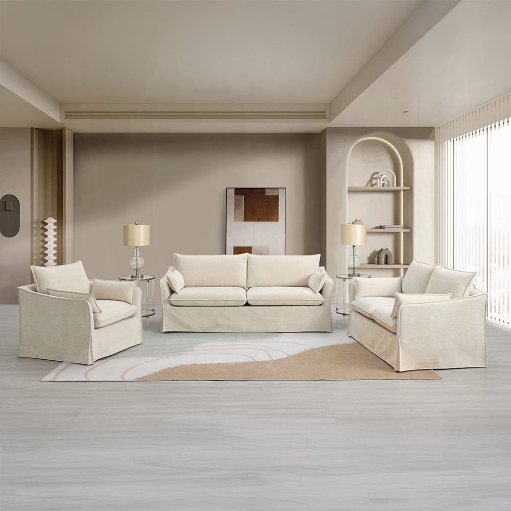 ACME Furniture - Shane Sofa w/2 Pillows - Beige Fabric - LV02910 view 7