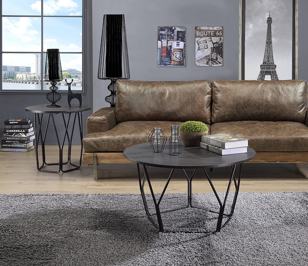ACME Furniture - Sytira End Table - Espresso & Black - 83952 veiw 4