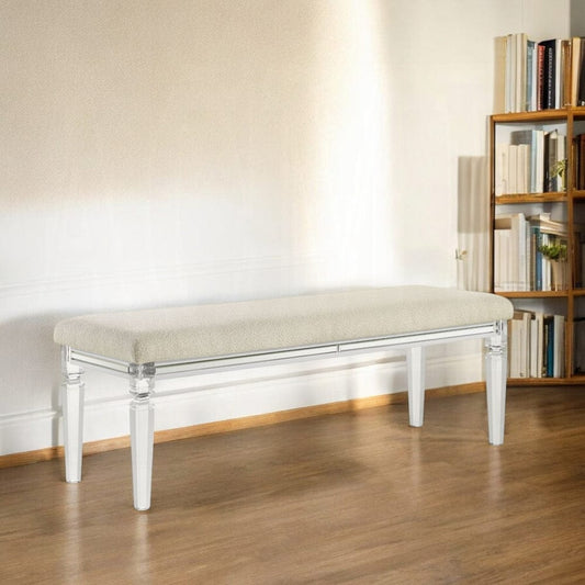 ACME Furniture - Tarian Bench - Pearl White Finish - BD02322 view 2