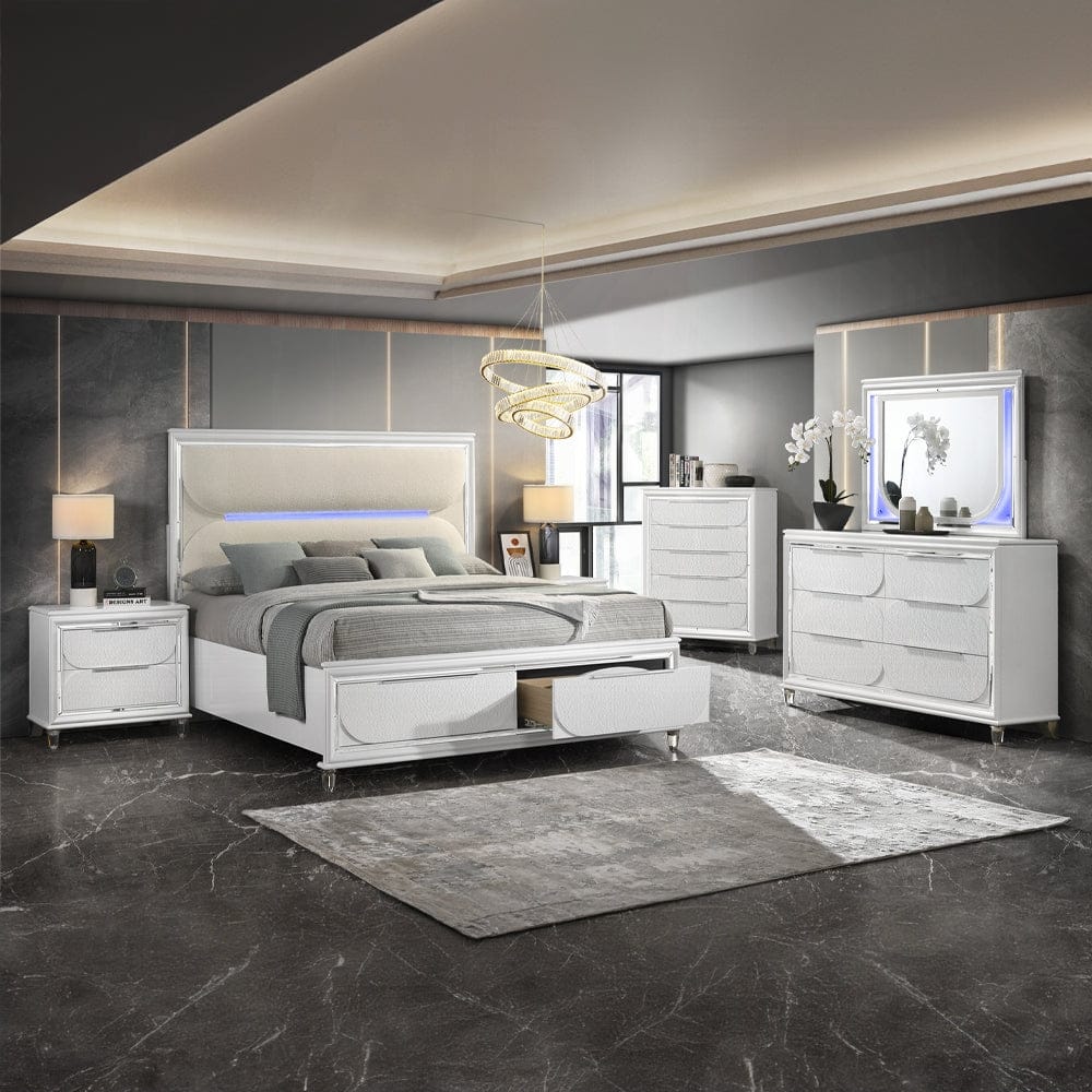 ACME Furniture - Tarian Nightstand - Pearl White - BD02318 view 7