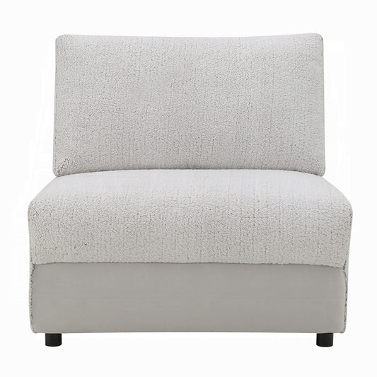 ACME Furniture - Tarrance - Modular Armless Chair - GraySherpa & Velvet - LV04894 view 2