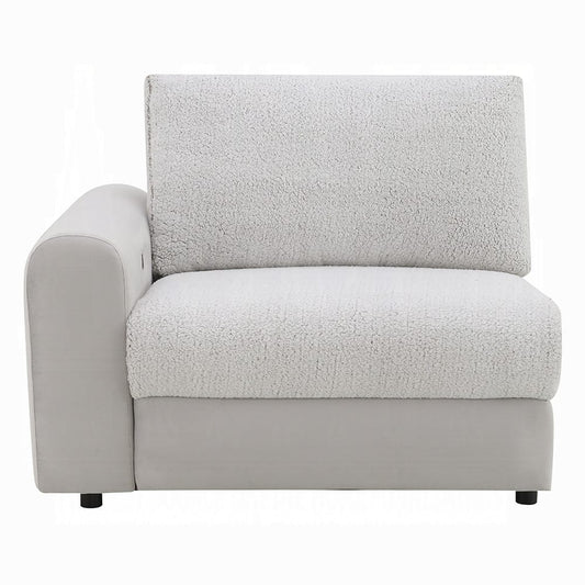 ACME Furniture - Tarrance - Modular Power LF Power Recliner - GraySherpa & Velvet - LV04890 view 2