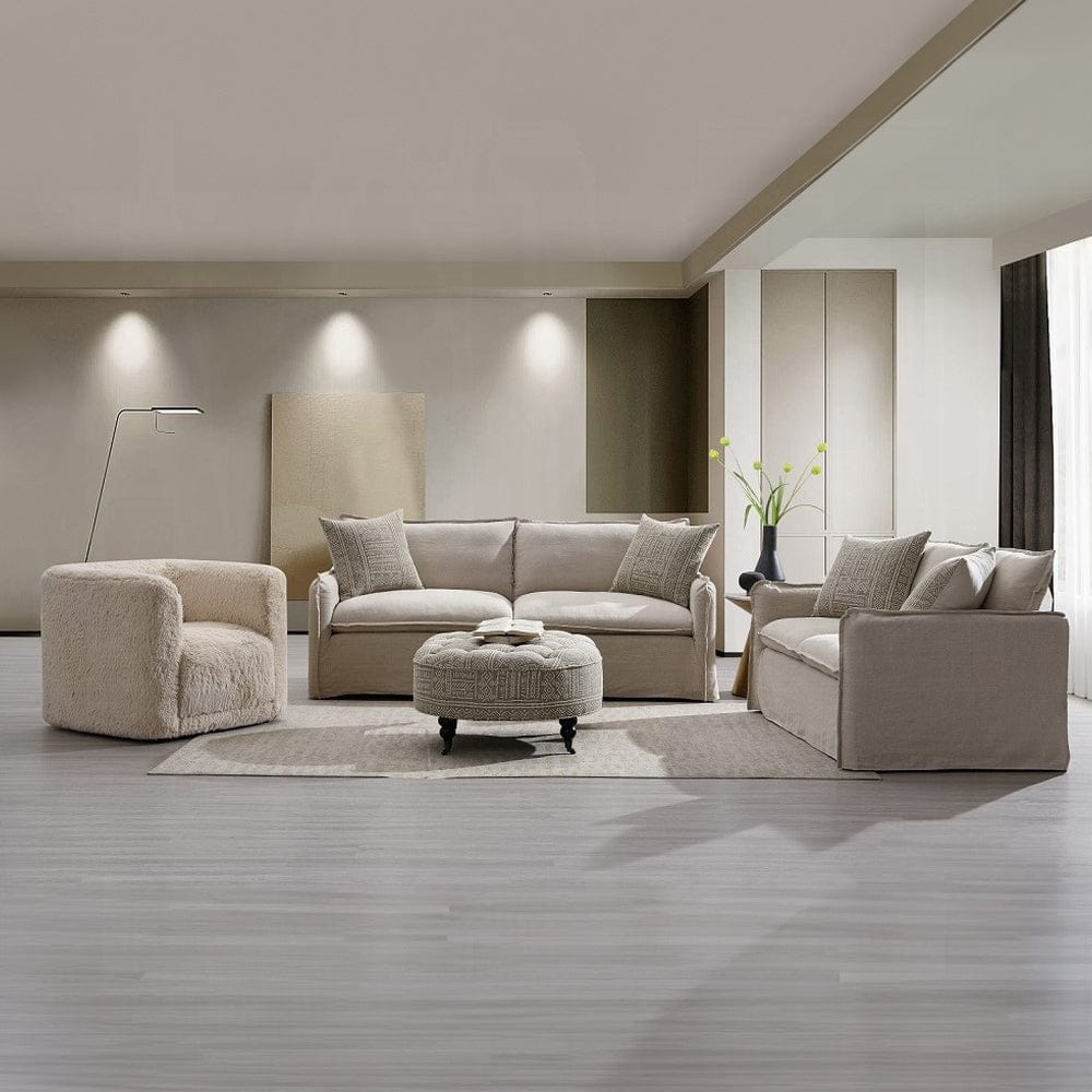 ACME Furniture - Upendo Ottoman w/Casters - Pattern Fabric - AC03000 view 5