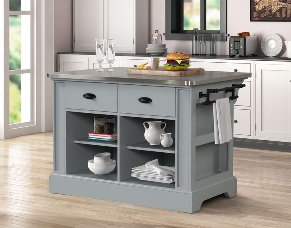 ACME Furniture - Urrur Kitchen Island - Gray - AC00187 view 7