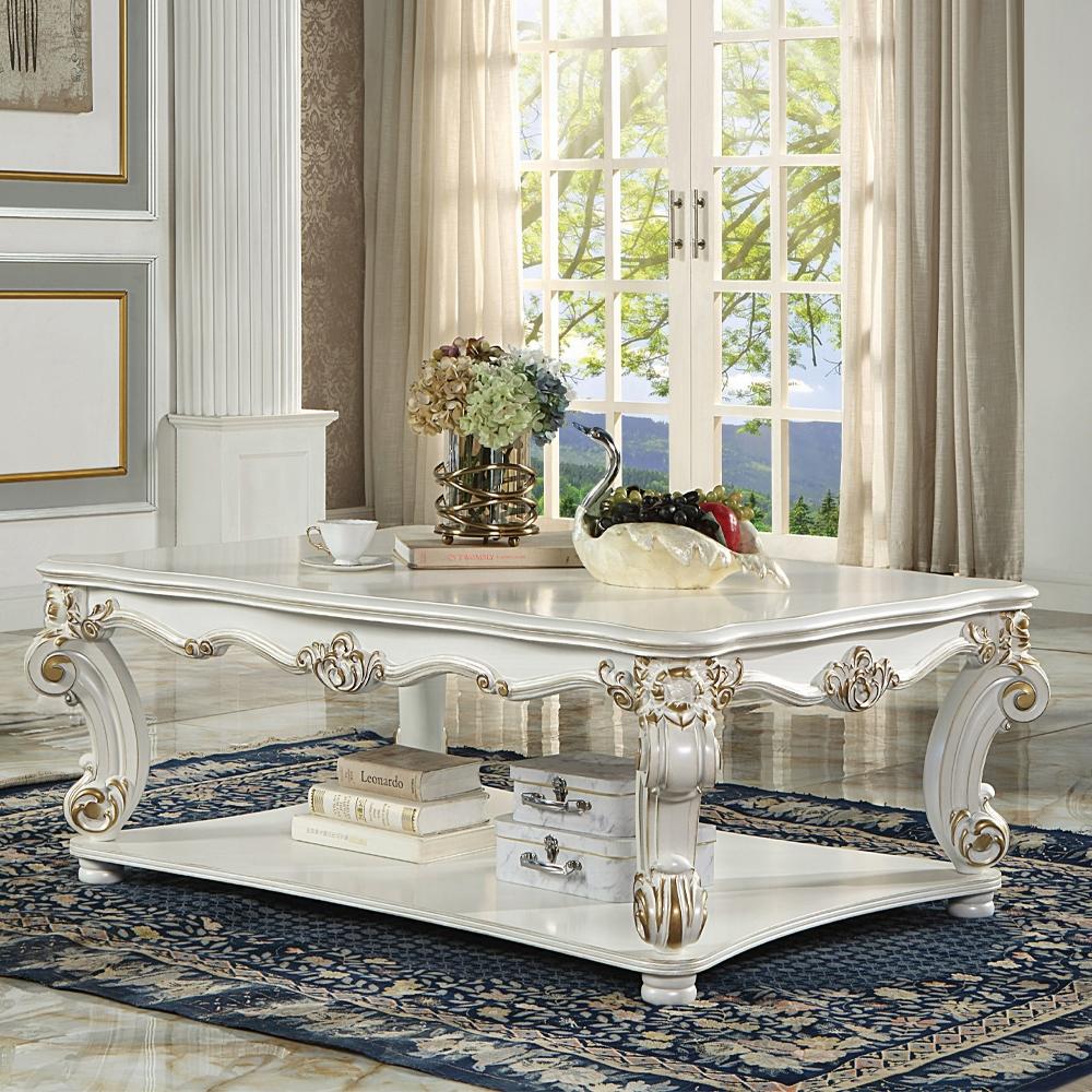 ACME Furniture - Vendome Coffee Table (Square) - Antique Pearl Finish - LV01526 veiw 8