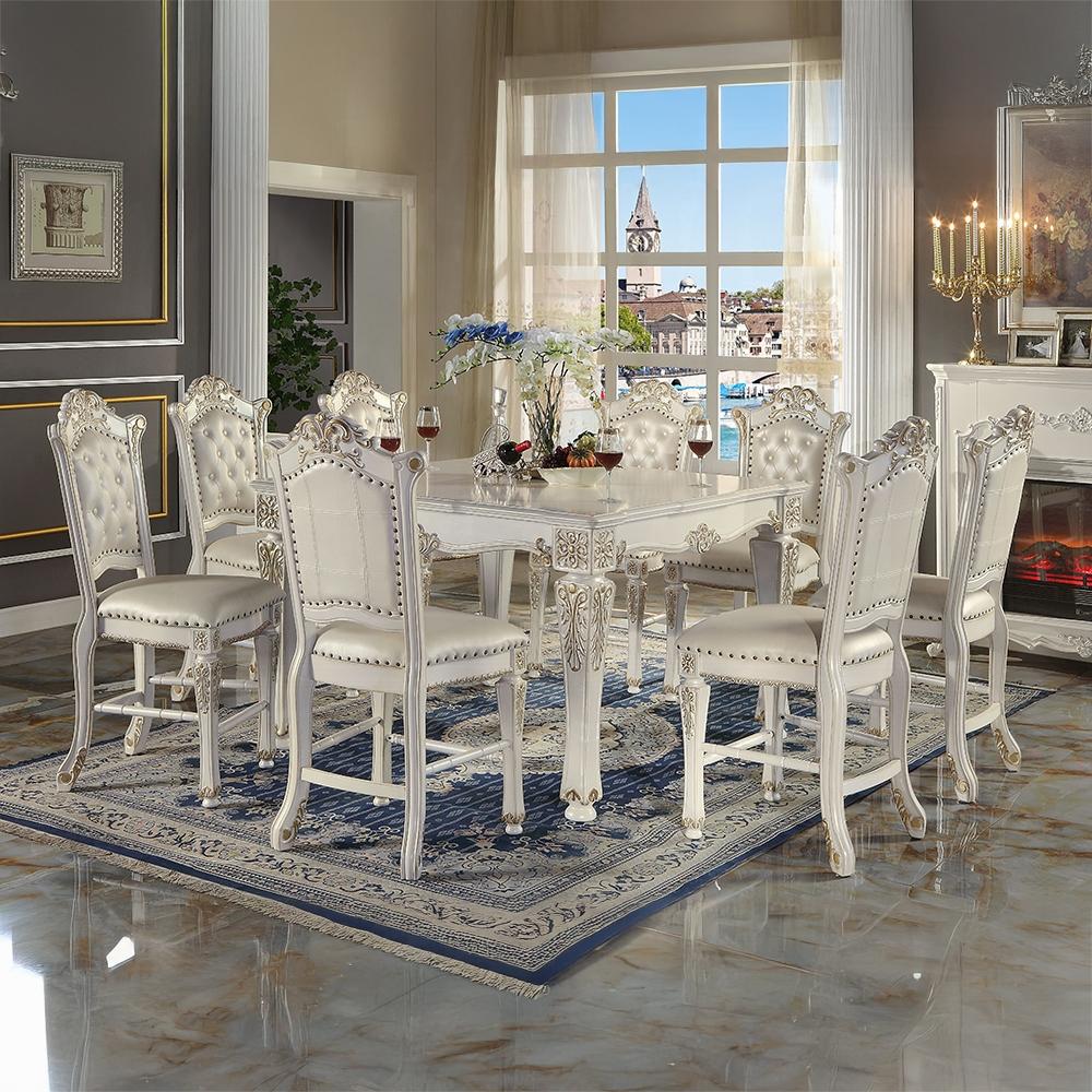 ACME Furniture - Vendome Counter Height Table - Antique Pearl Finish - DN01515 veiw 5