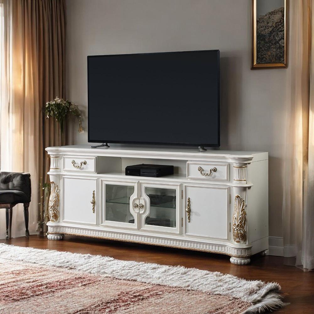 ACME Furniture - Vendome TV Stand - Antique Pearl Finish - LV01521 veiw 3
