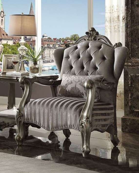 ACME Furniture - Versailles Chair (w/1 Pillow) - 56847 veiw 1