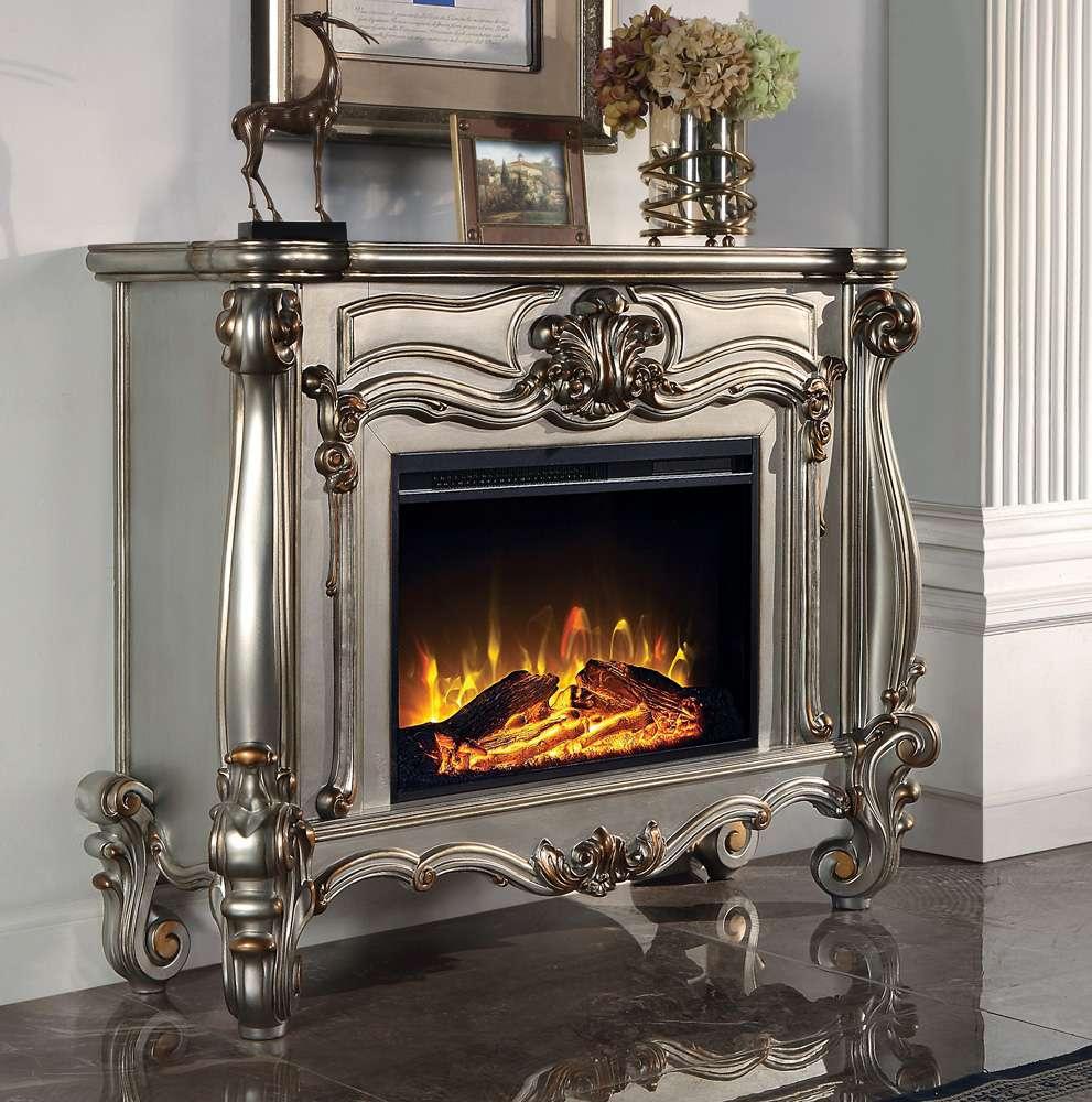 ACME Furniture - Versailles Fireplace - Antique Platinum - AC01314 veiw 1