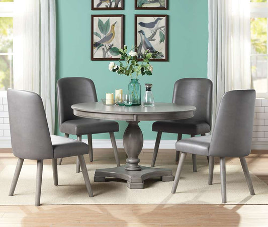 ACME Furniture - Waylon Dining Table w/Single Pedestal - 72205 view 2