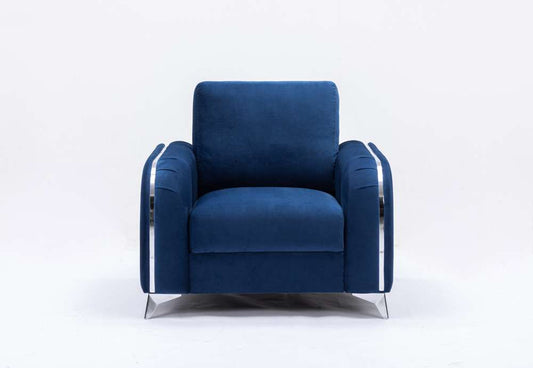 ACME Furniture - Wenona Chair - Blue Velvet - LV01776 veiw 2