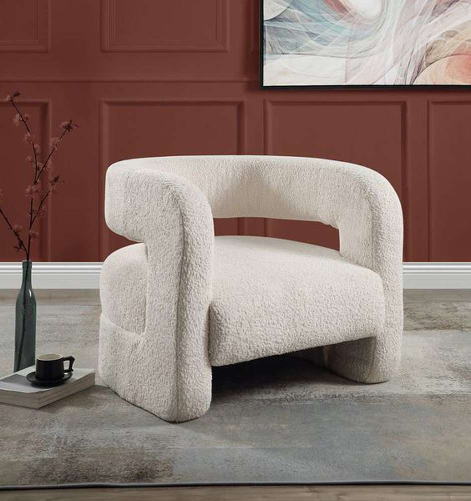 ACME Furniture - Yitua Accent Chair - White Teddy Sherpa - AC00233 veiw 1