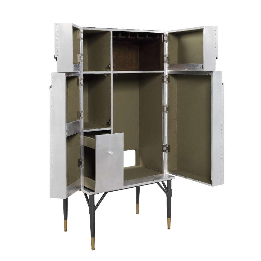 ACME Furniture - Yoela Wine Cabinet - Aluminum - AC01996 veiw 6