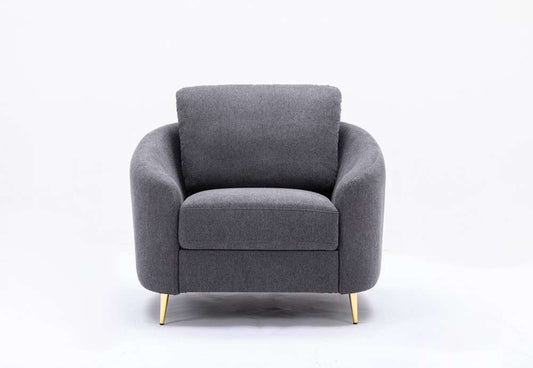 ACME Furniture - Yuina Chair - Gray Linen - LV01773 veiw 2