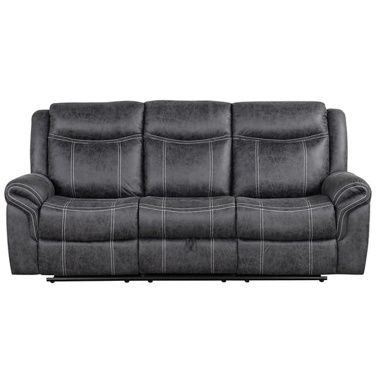 ACME Furniture - Zubaida - Power Motion w/Drop Down Table & USB Port - Dark Gray Polish Microfiber - LV04670 view 2