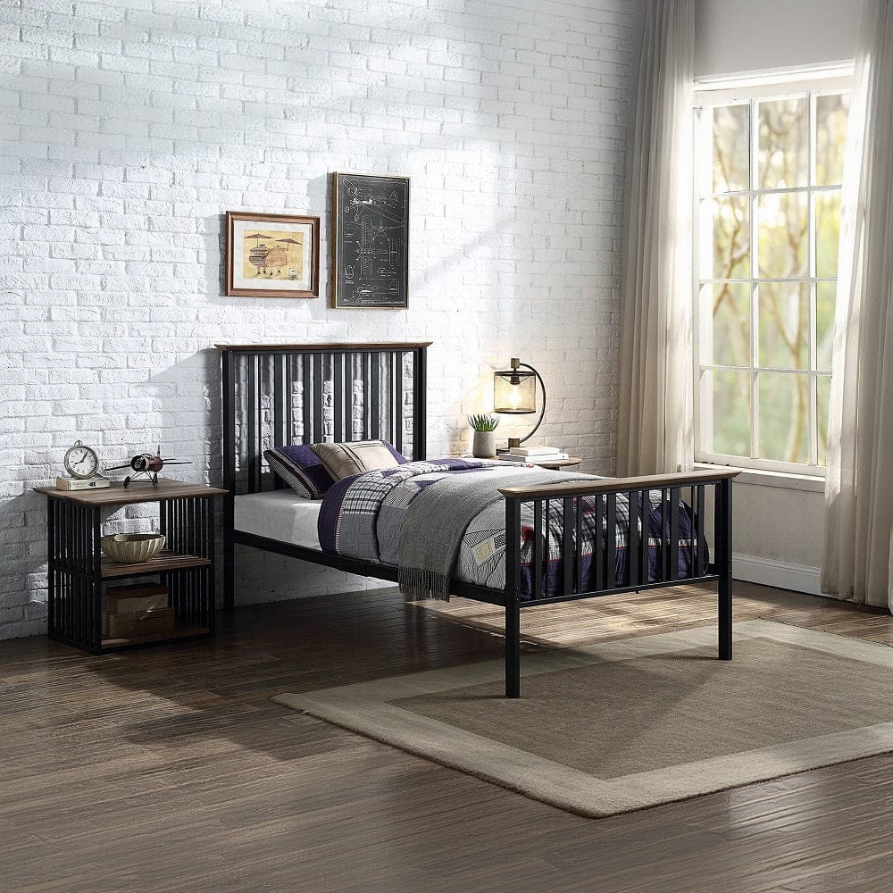 ACME Furniture - Zudora Nightstand - Antique Oak & Black - BD01749 view 7