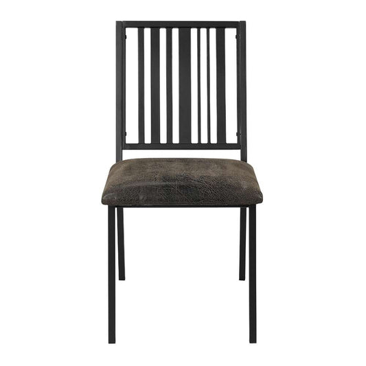 ACME Furniture - Zudora Side Chair (Set of 2) - Synthetic Leather & Black - DN01758 view 2