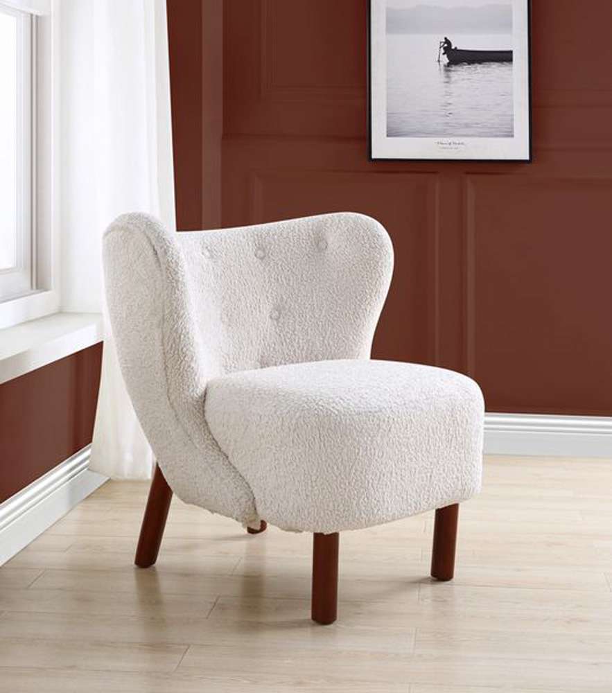 ACME Furniture - Zusud Accent Chair - White Teddy Sherpa - AC00228 view 6